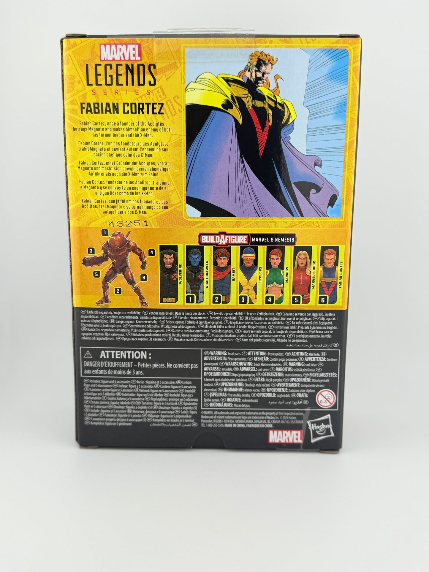 X-Men Marvel Legends Fabian Cortez 6-Inch Action Figure