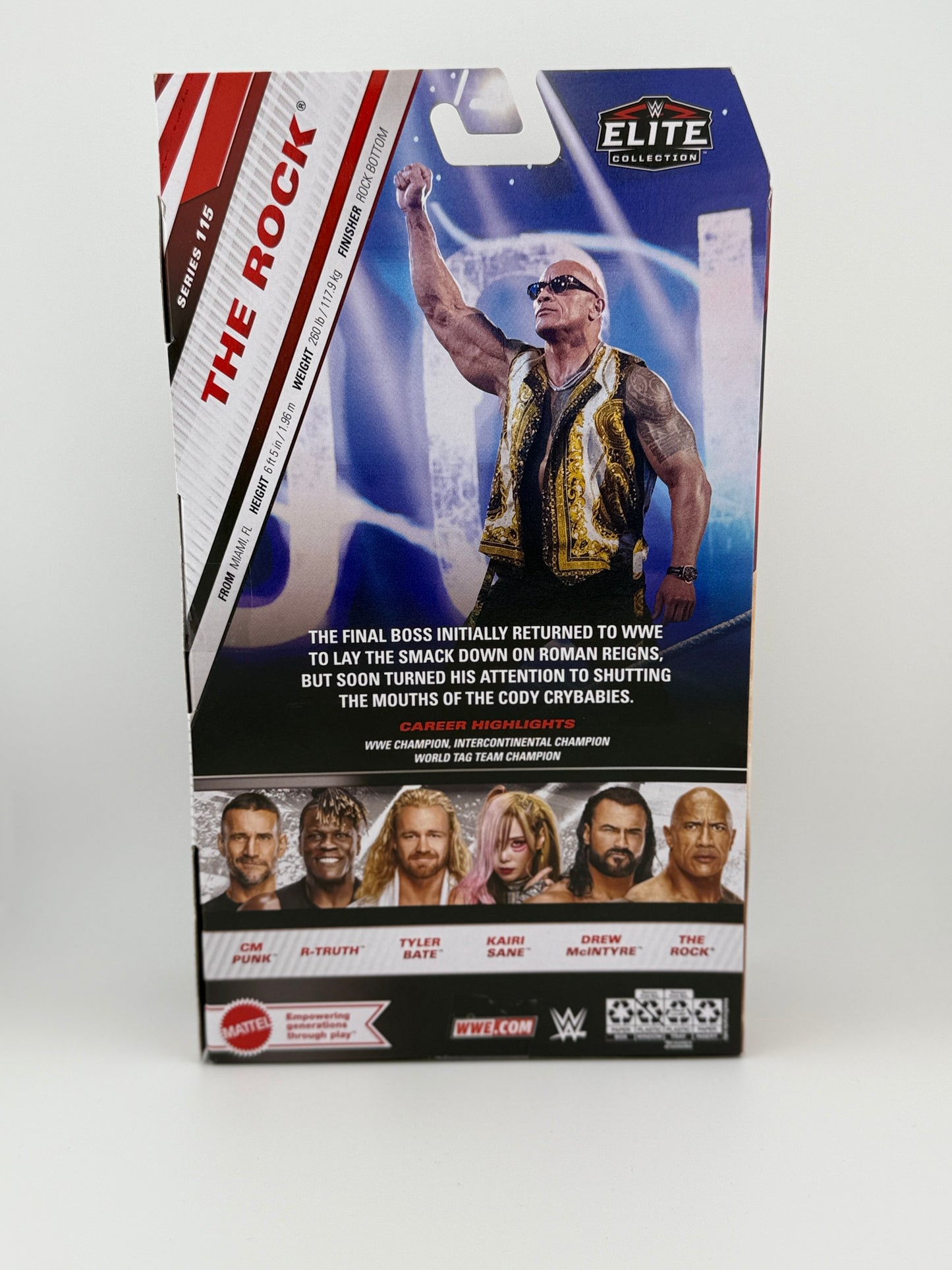 WWE Elite- Series 115 The Rock Action Figure