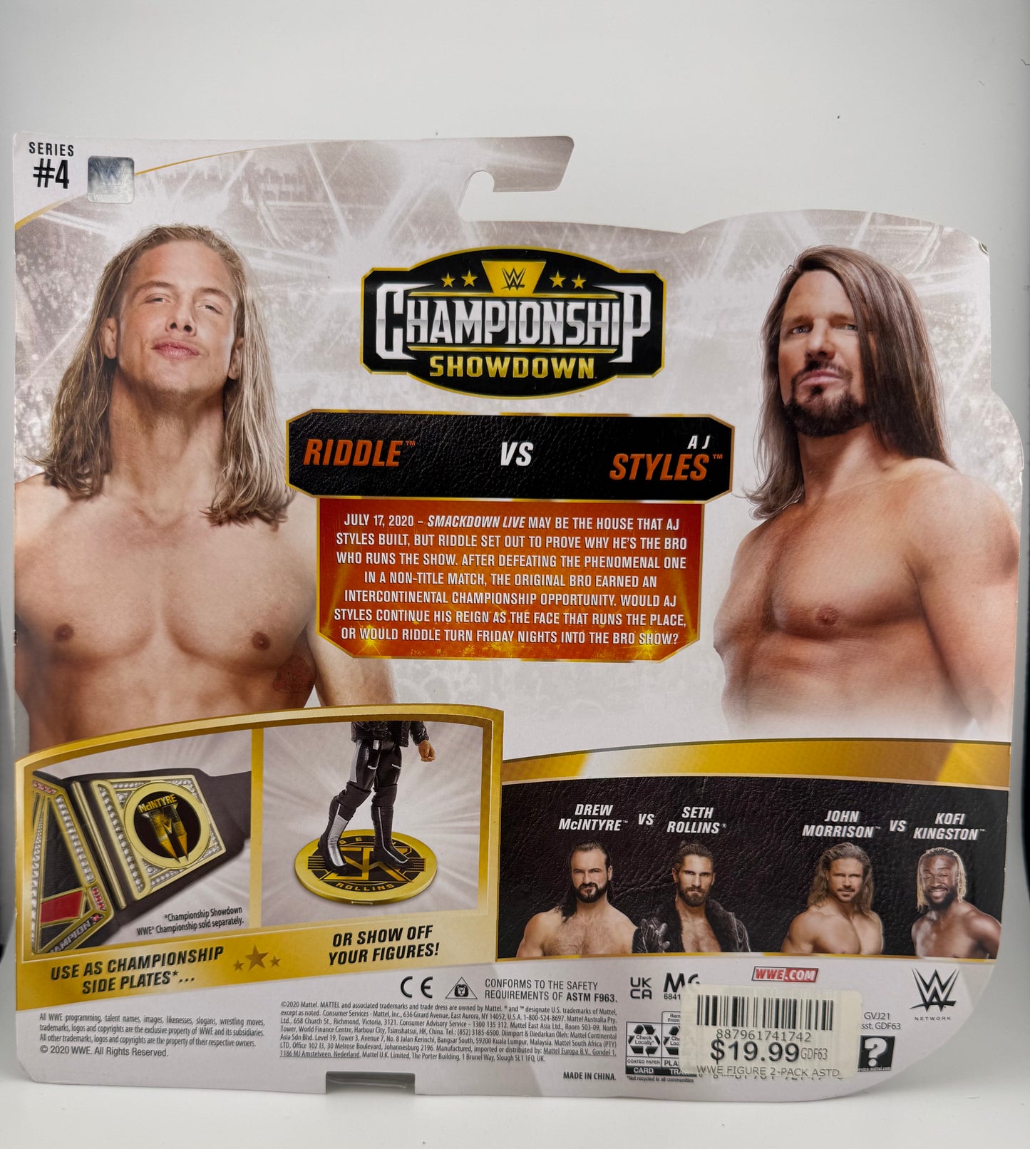 WWE Main Event- Riddle VS Aj Styles Championship Showdown Series #4