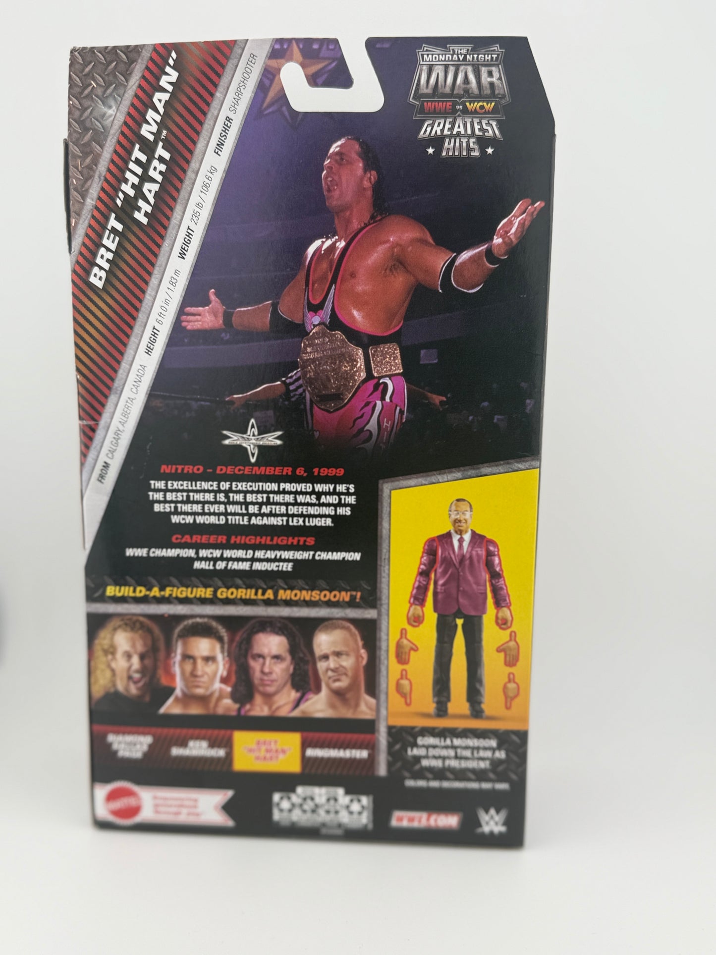 WWE Elite- MNW Greatest Hits Series 2 Bret “Hitman” Hart Action Figure