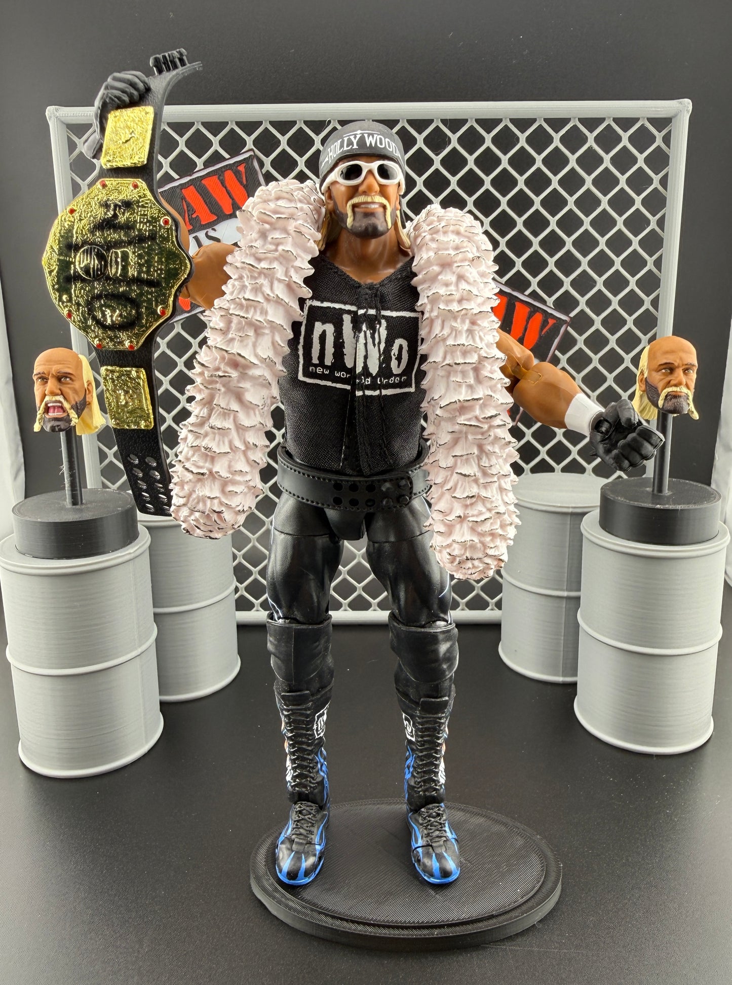 WWE Ultimate(Loose Figure)- “Hollywood” Hulk Hogan Action Figure (Black/White)