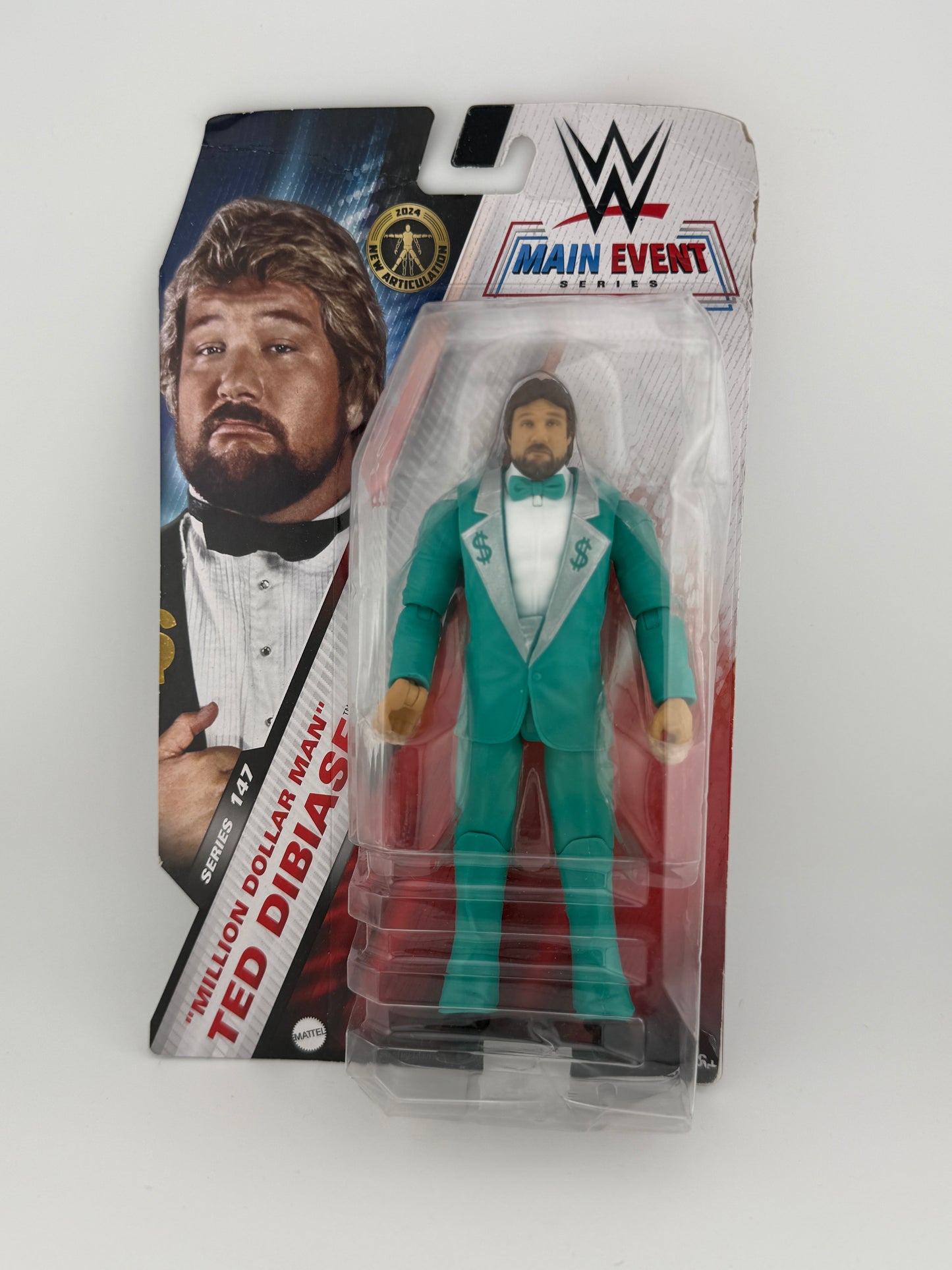 WWE Main Event- Series 147 “Million Dollar Man” Ted Dibiase(Chase) Action Figure
