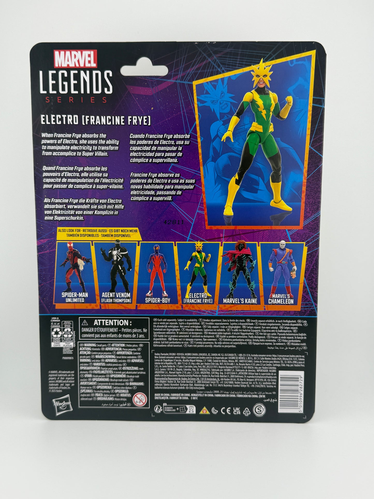 Spider-Man Marvel Legends Electro (Francine Frye) 6-Inch Action Figure
