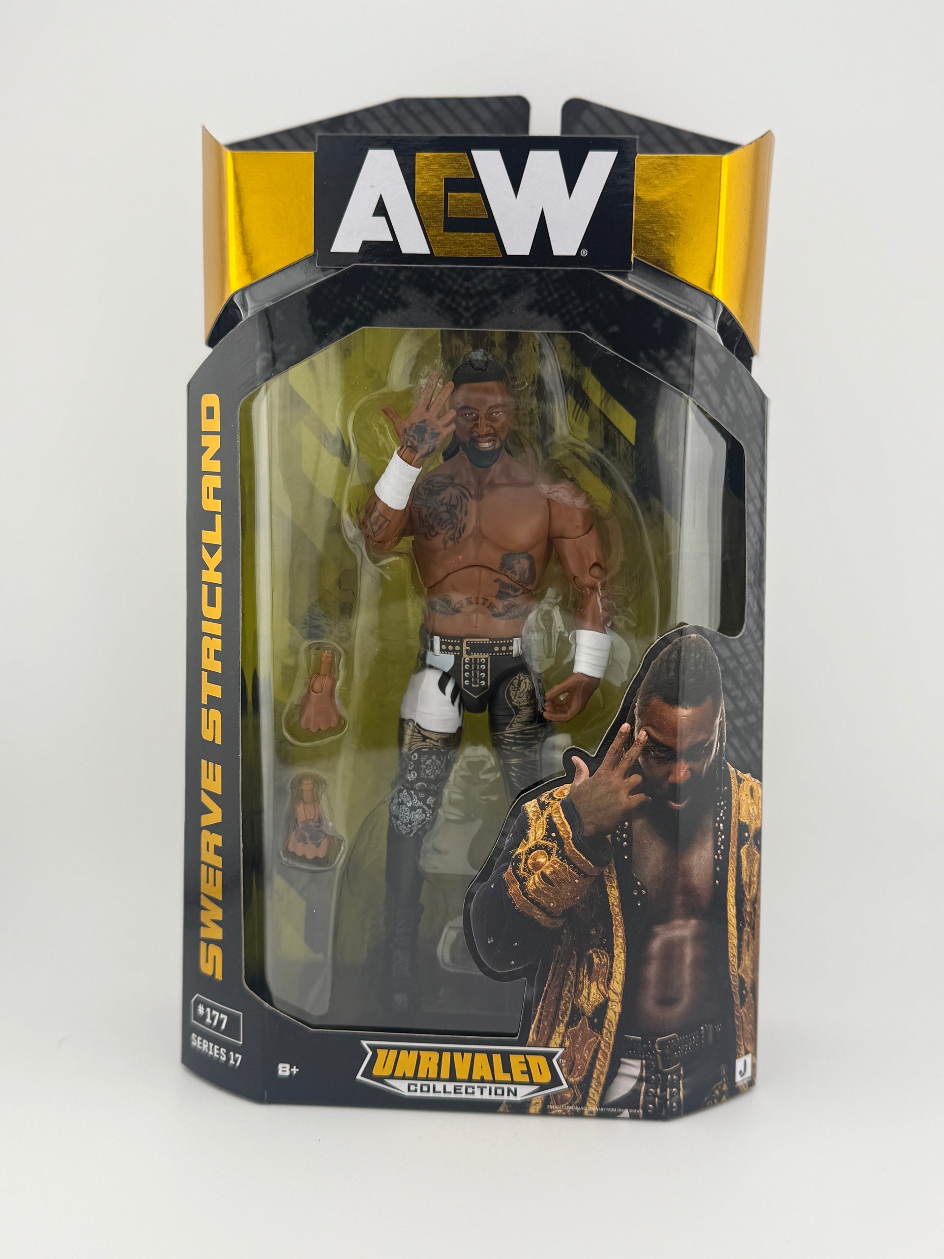 AEW- Unrivaled Series 17 Swerve Strickland (#177) Action Figure