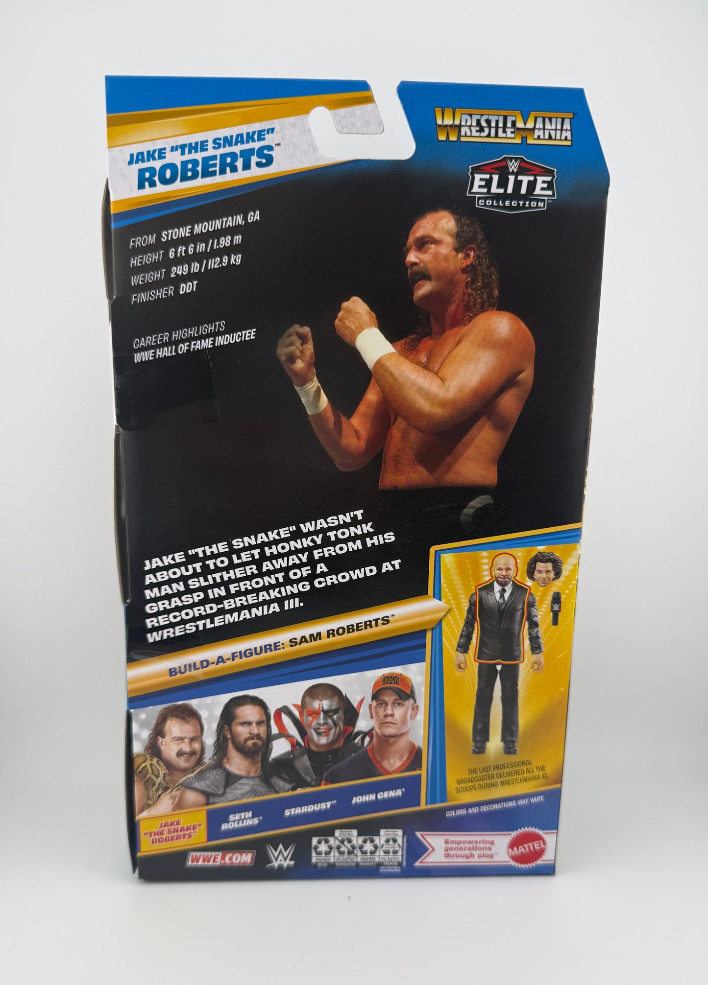 WWE Elite- Wrestlemania Series Jake “The Snake” Roberts Action Figure