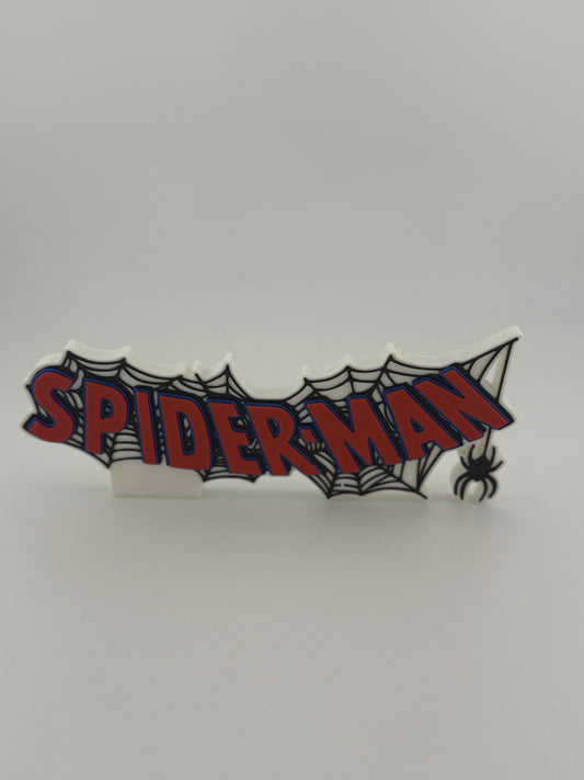 3D Print- Spider-Man Web Logo