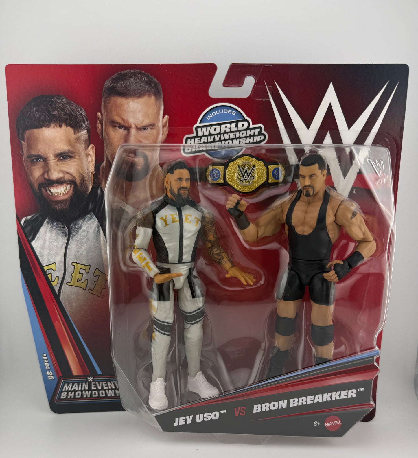 WWE Main Event- Showdown Series 25 Jey Uso/Bron Breakker 2 Pack Action Figures