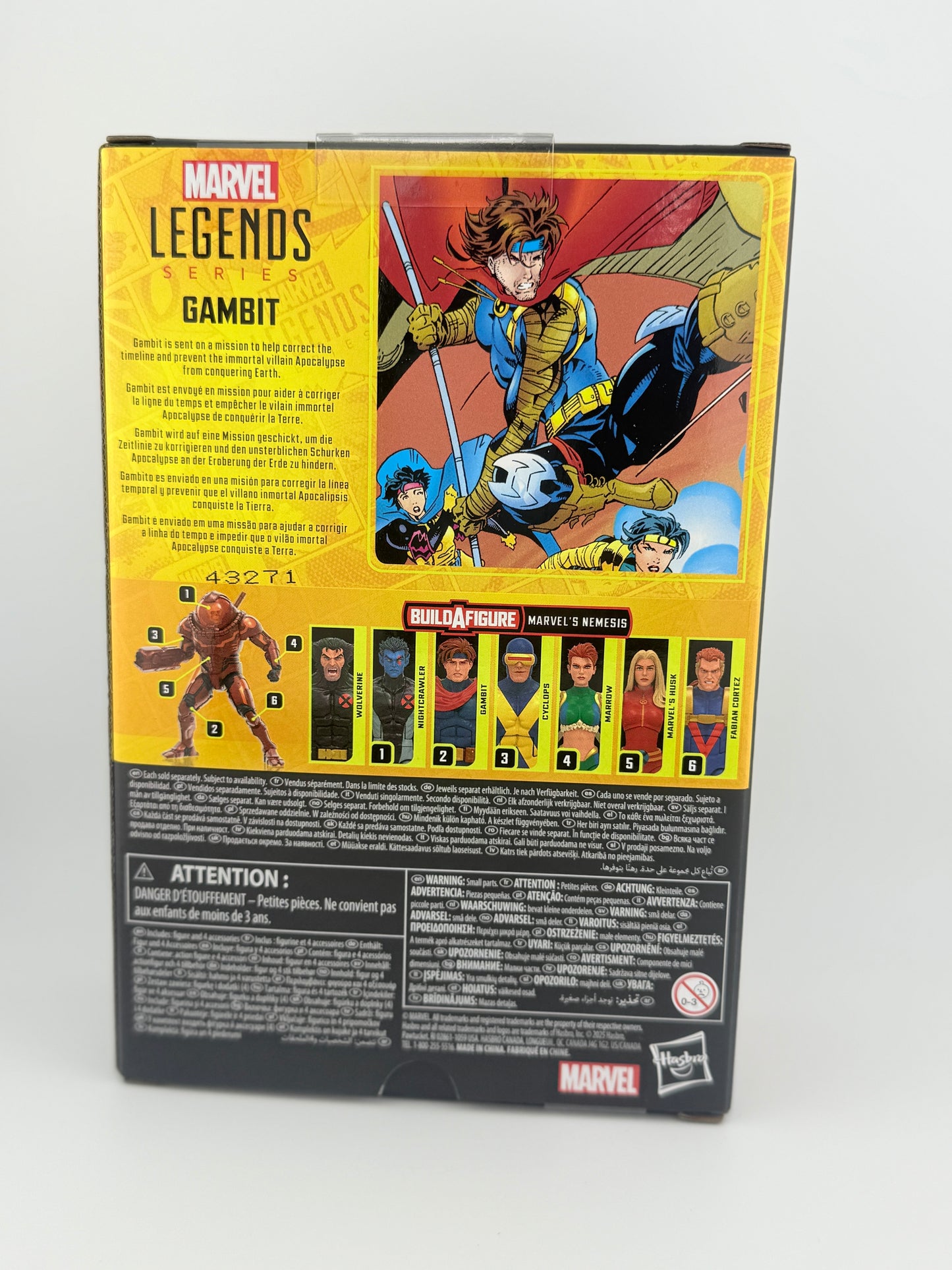 X-Men Marvel Legends Age of Apocalypse Gambit 6-Inch Action Figure