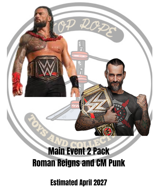 WWE Main Event- 2 Pack Roman Reigns and CM Punk