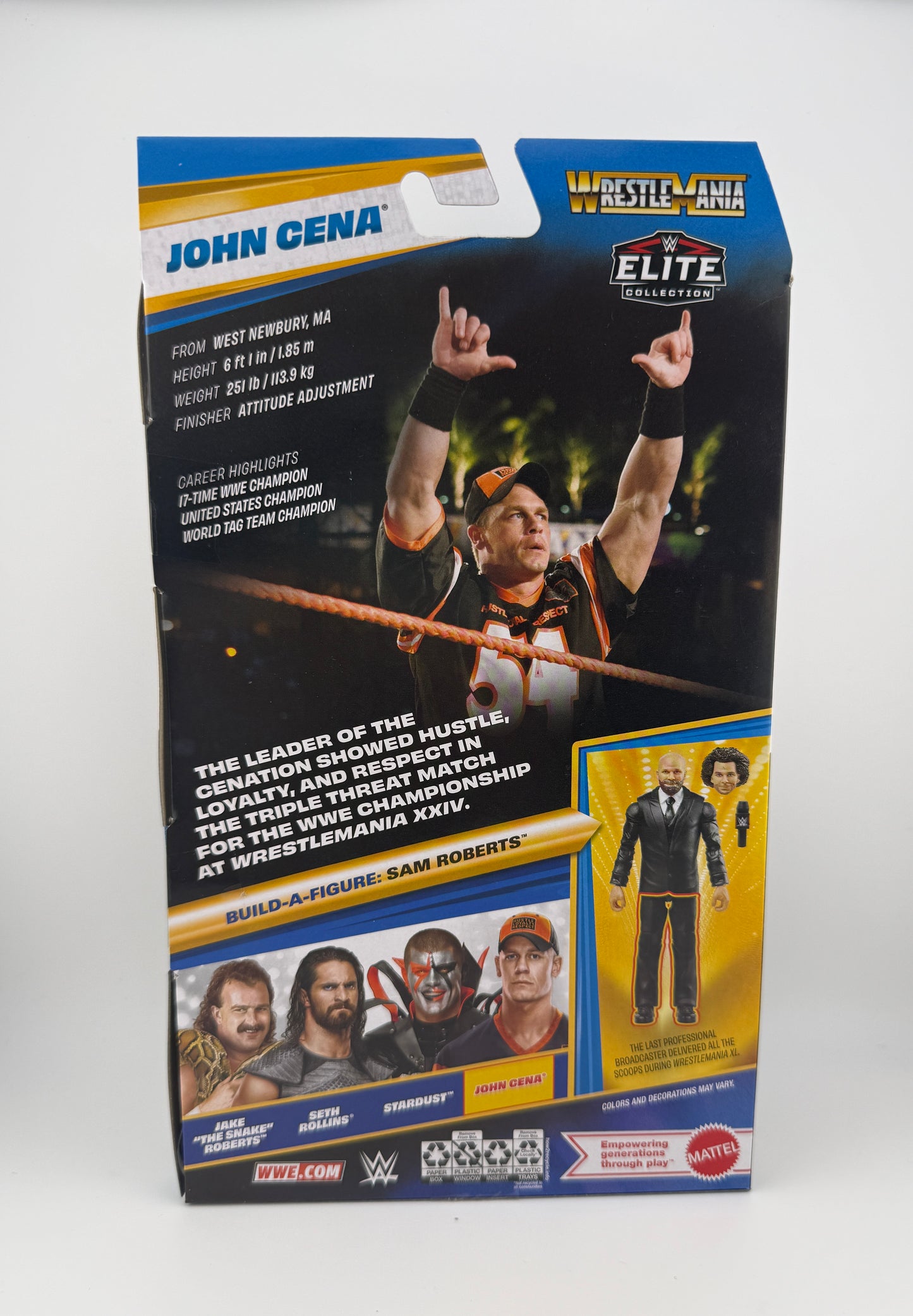 WWE Elite- Wrestlemania Series John Cena Action Figure