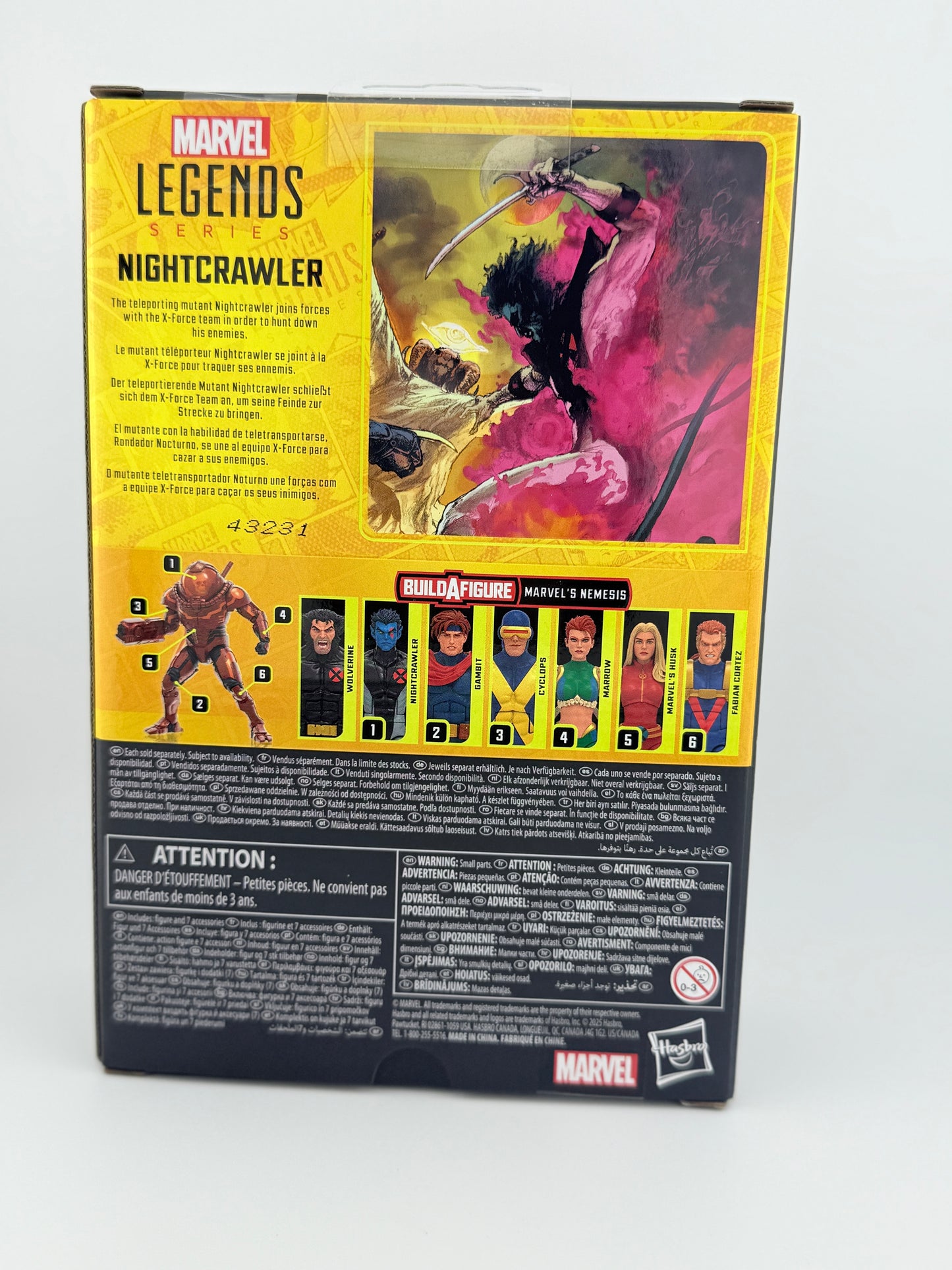 X-Men Marvel Legends X-Force Nightcrawler 6-Inch Action Figure