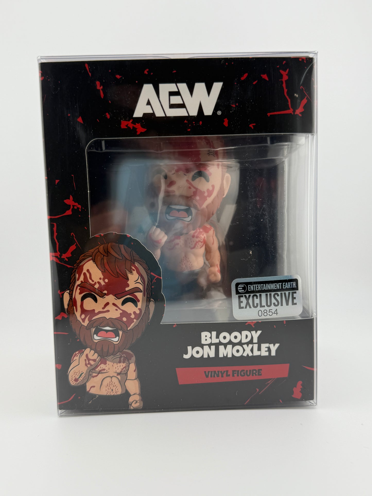 AEW Collection Bloody Jon Moxley /1000 Variant Vinyl Figure #9 - Entertainment Earth Exclusive