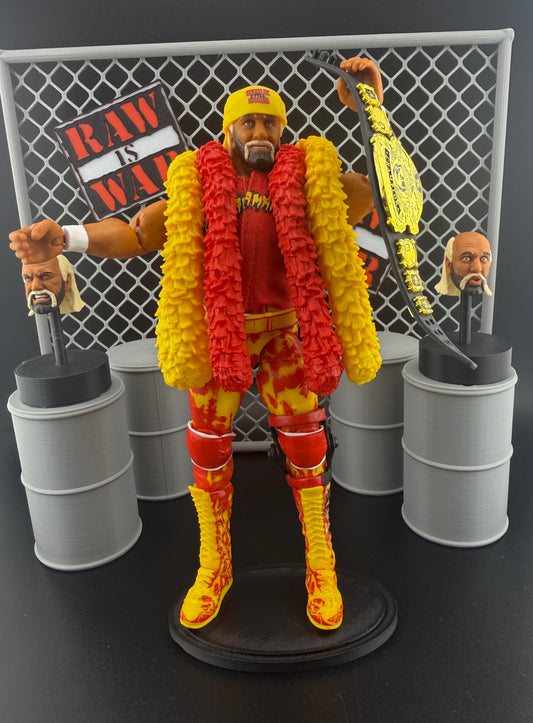 WWE Ultimate(Loose Figure)- “Hollywood” Hulk Hogan Action Figure (Red/Yellow)