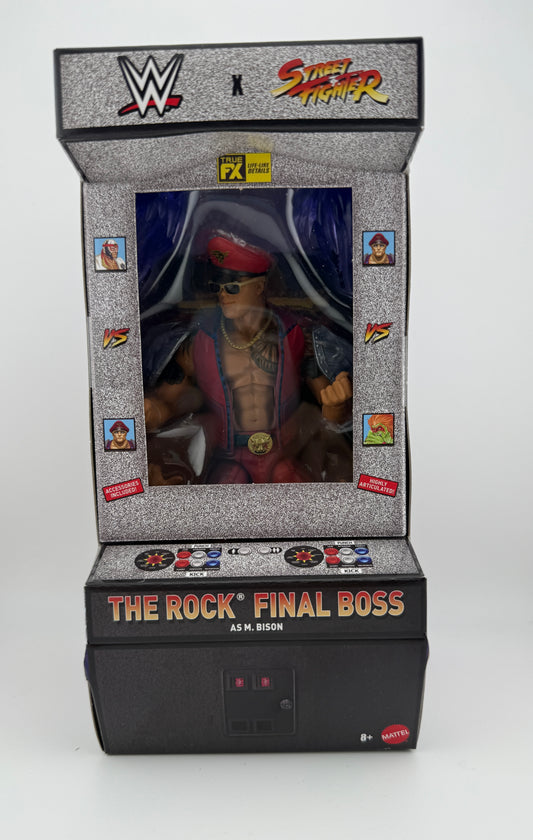 WWE Elite- Street Fighter x WWE Series The Rock Action Figure