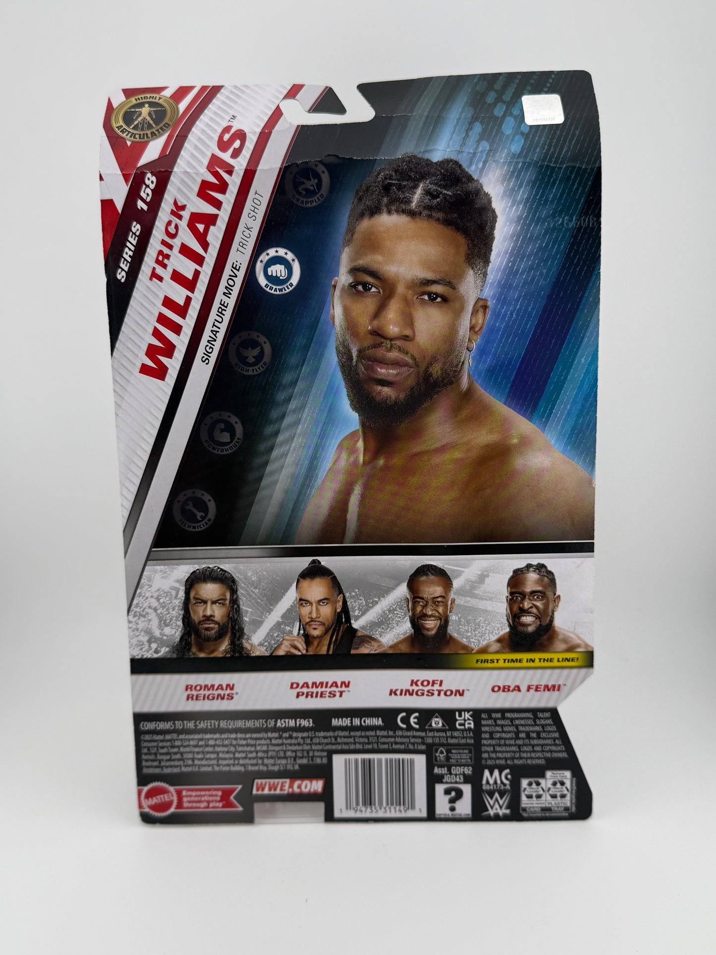WWE Main Event- Series 158 Trick Williams(Chase) Action Figure