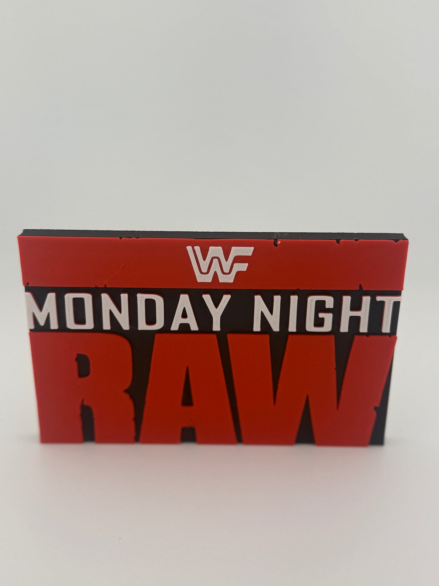 3D Print- WWF Monday Night Raw Retro Logo