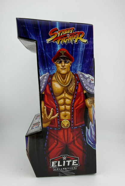 WWE Elite- Street Fighter x WWE Series The Rock Action Figure