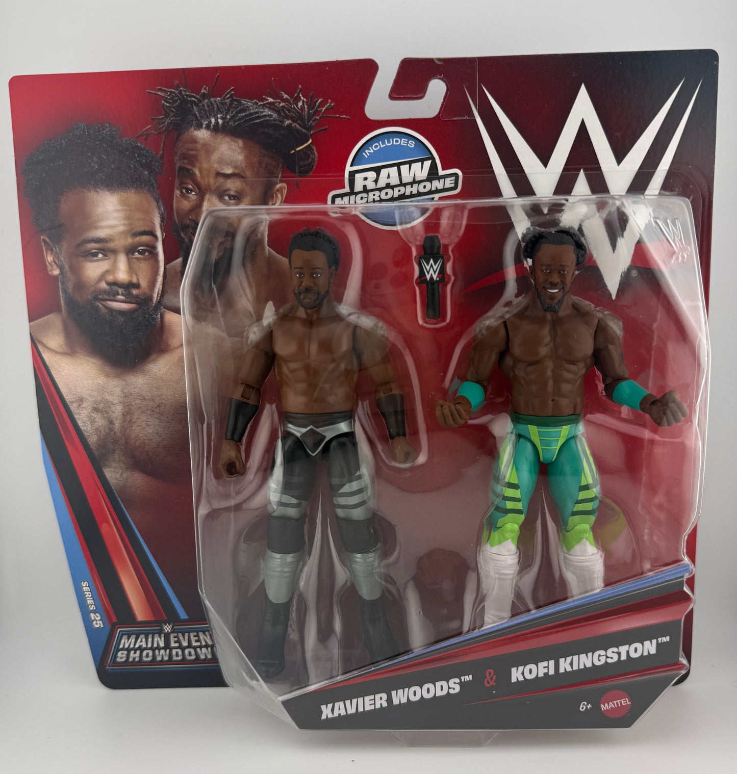 WWE Main Event- Showdown Series 25 Xavier Woods/Kofi Kingston 2 Pack Action Figures