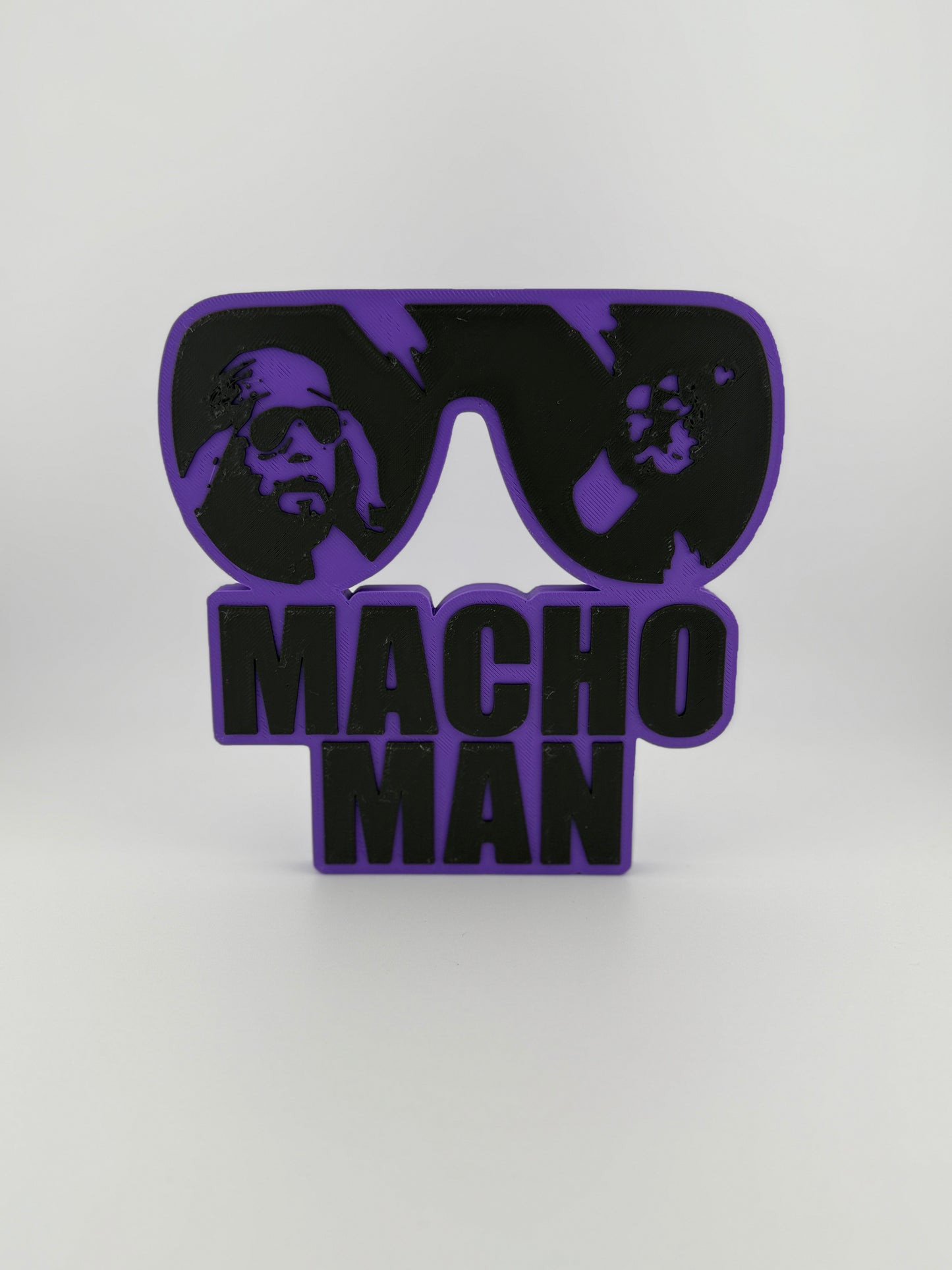 3D Print- Macho Man Glasses Logo