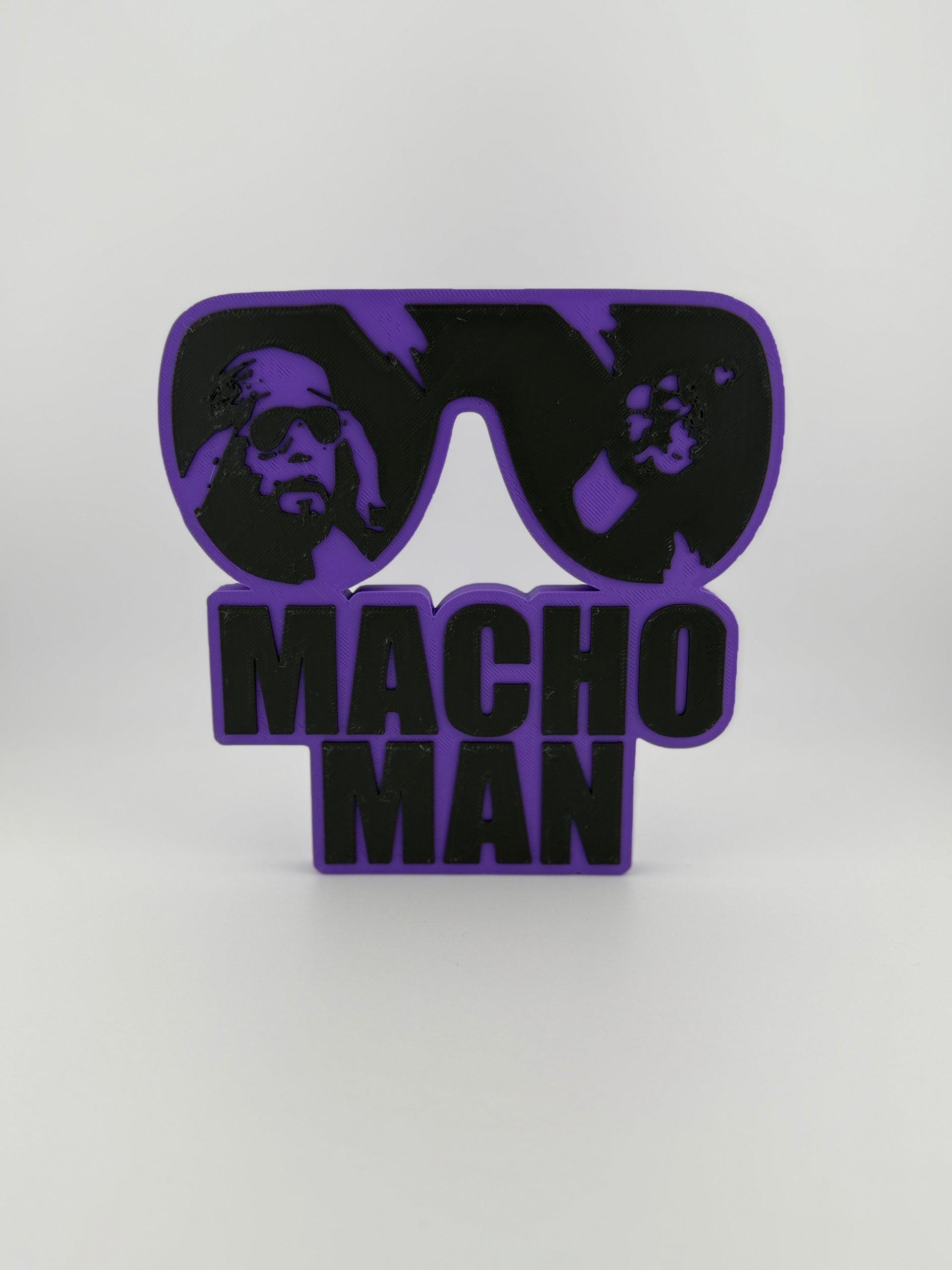 3D Print- Macho Man Glasses Logo