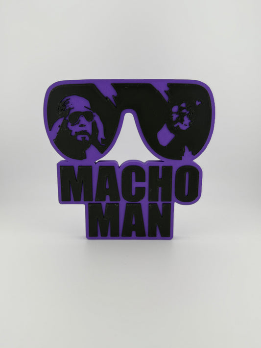 3D Print- Macho Man Glasses Logo