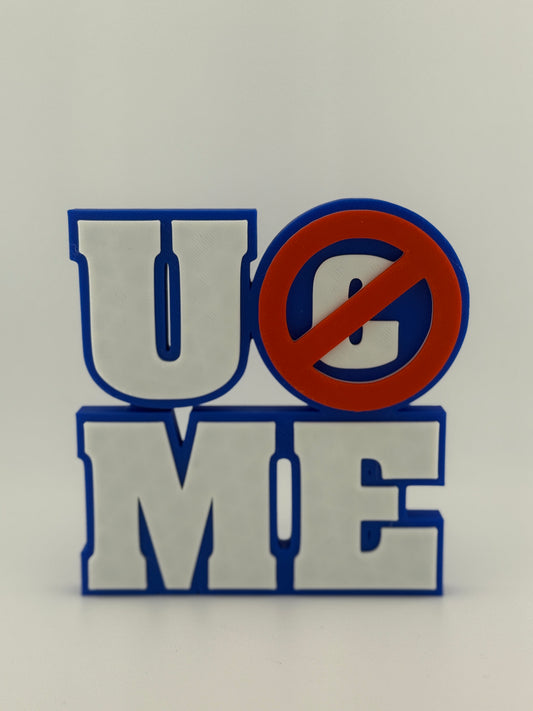 3D Print- John Cena U Can't C Me Logo