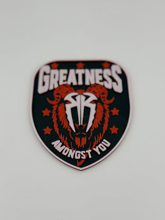 3D Print- Roman Reigns Greatness GOAT Logo