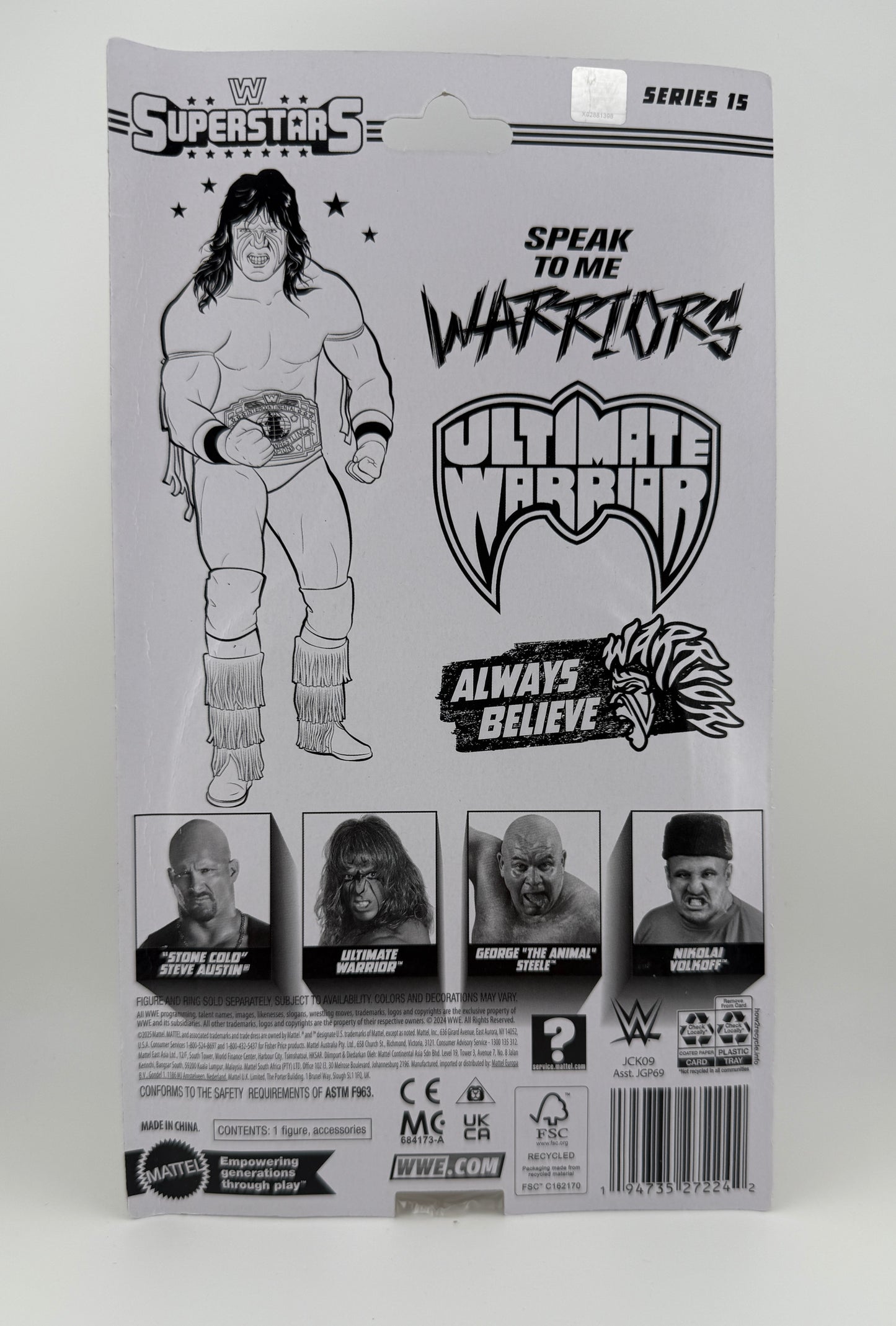 WWE Superstars- Ultimate Warrior Action Figure