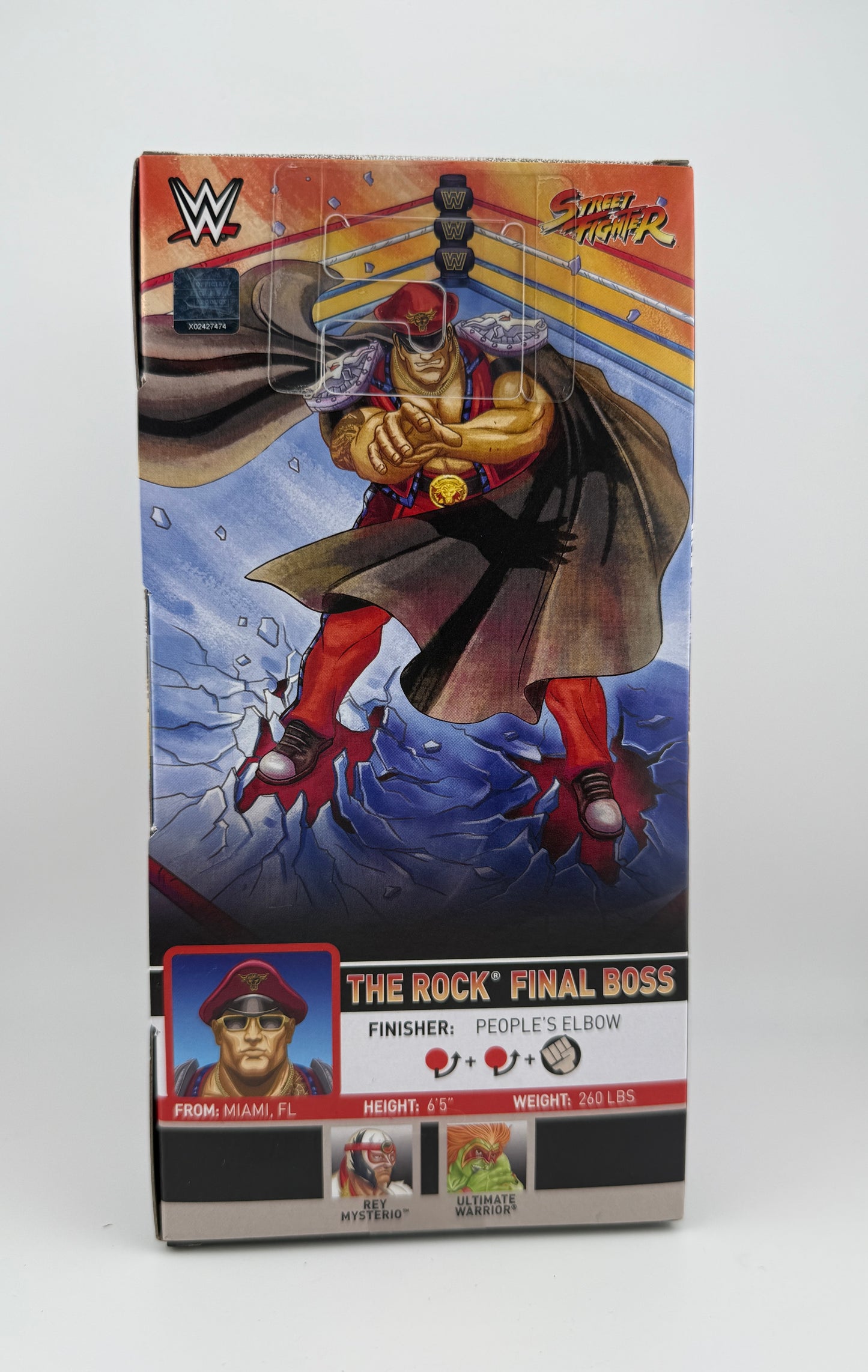 WWE Elite- Street Fighter x WWE Series The Rock Action Figure