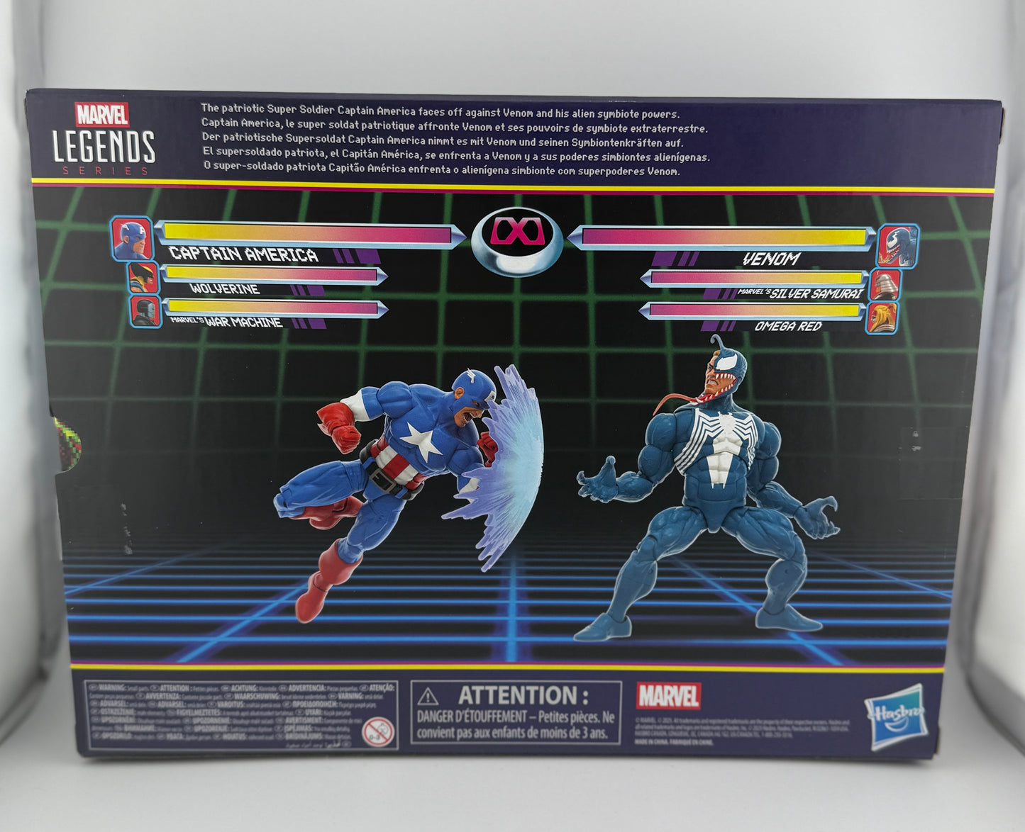 Marvel Legends Series Gamerverse Captain America vs. Venom 6-Inch Action Figures