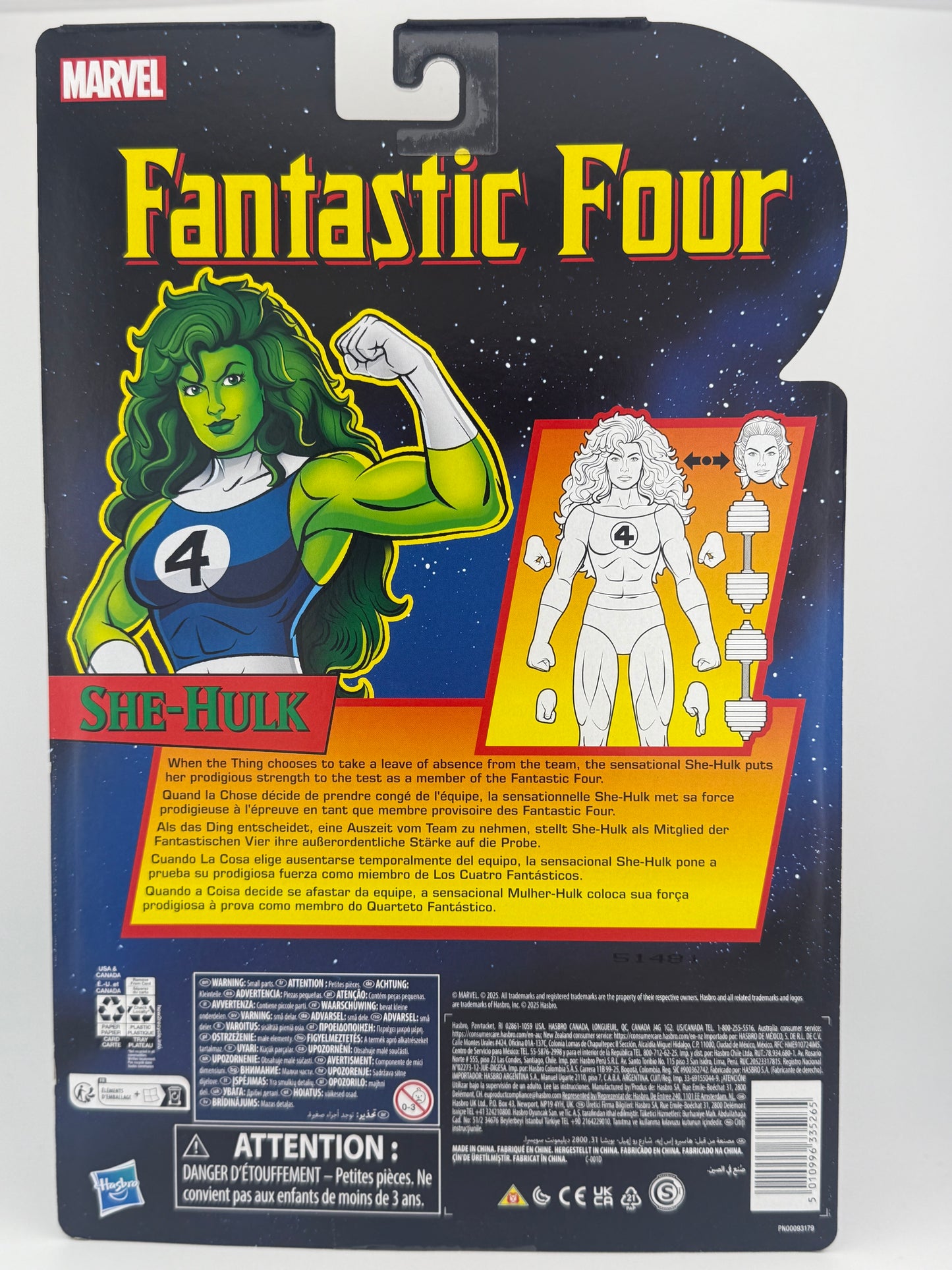 Fantastic Four Retro Marvel Legends She-Hulk 6-Inch Action Figure