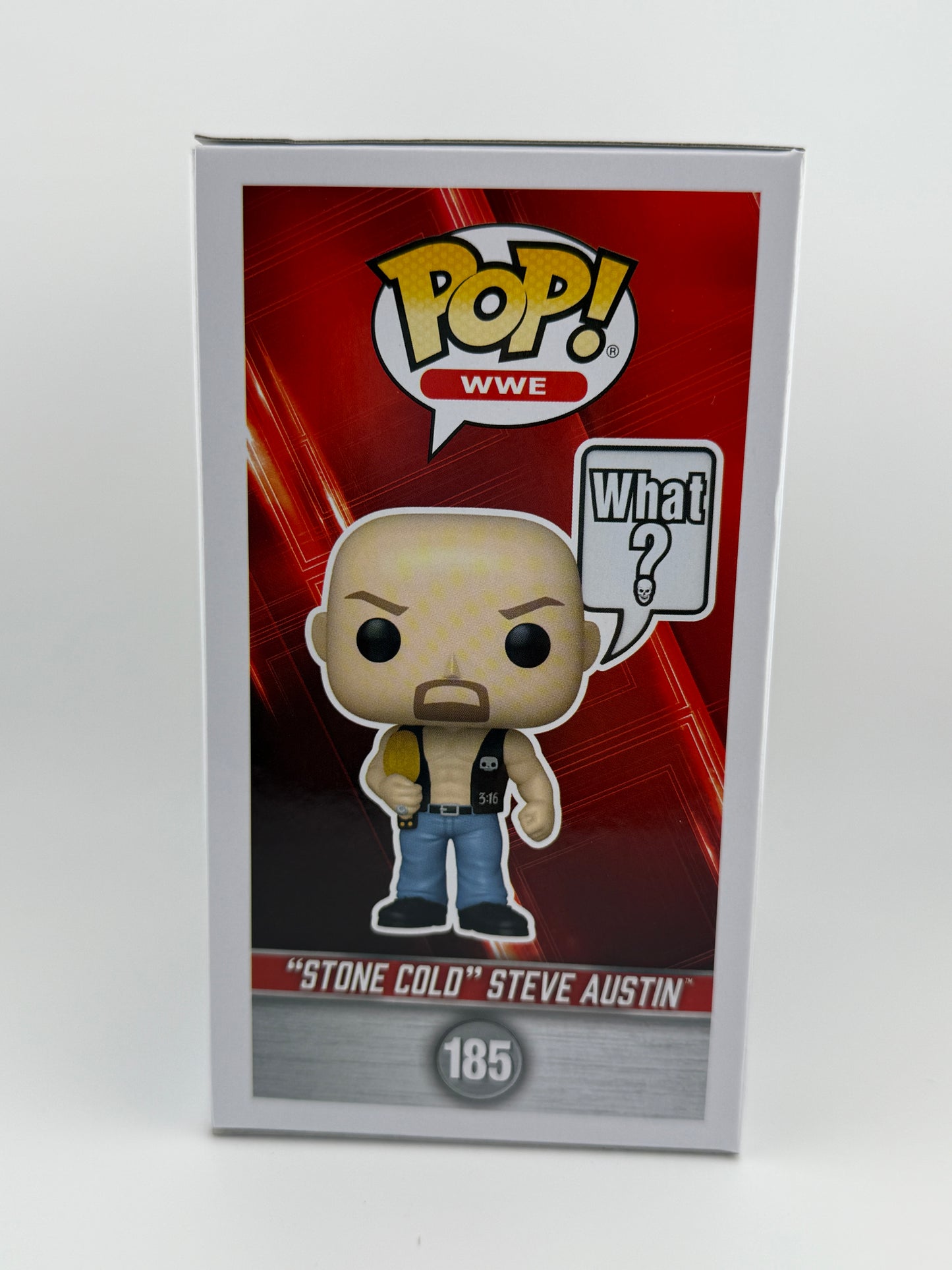 Funko Pop- Stone Cold Steve Austin(What?) #185 (Exclusive Limited Edition Supreme)