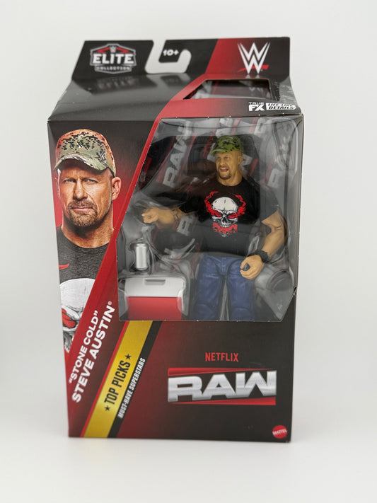 WWE Elite- Top Picks Stone Cold Steve Austin Action Figure(Netflix Package)