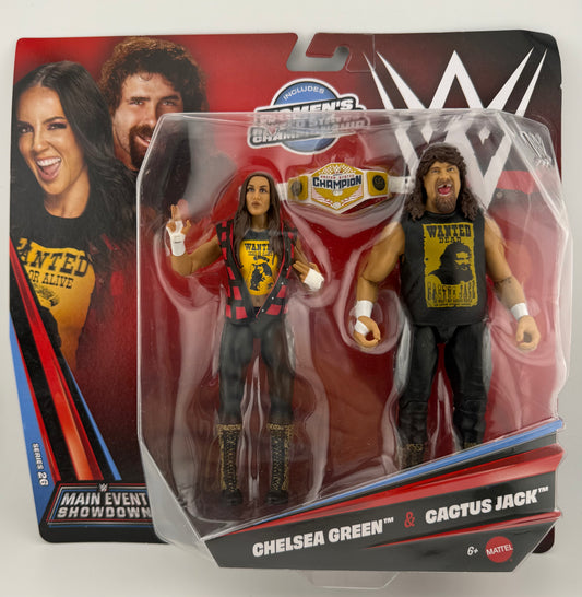 WWE Main Event- Chelsea Green and Cactus Jack 2 Pack Showdown Series 26