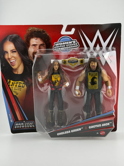 WWE Main Event- Showdown Series 26 Chelsea Green/Cactus Jack 2 Pack Action Figures